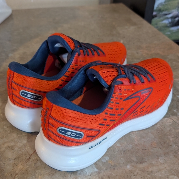 Brooks Glycerin 20 Orange Titan Flame 🔥 (2021) #1103821D843 Men Size 9.5 No Box - Picture 6 of 12